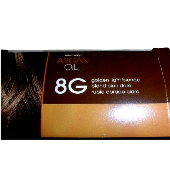 One 'n Only Argan Oil Fast 10 Permanent Hair Color Kit 8G Golden Light Blonde - Picture 2 of 5